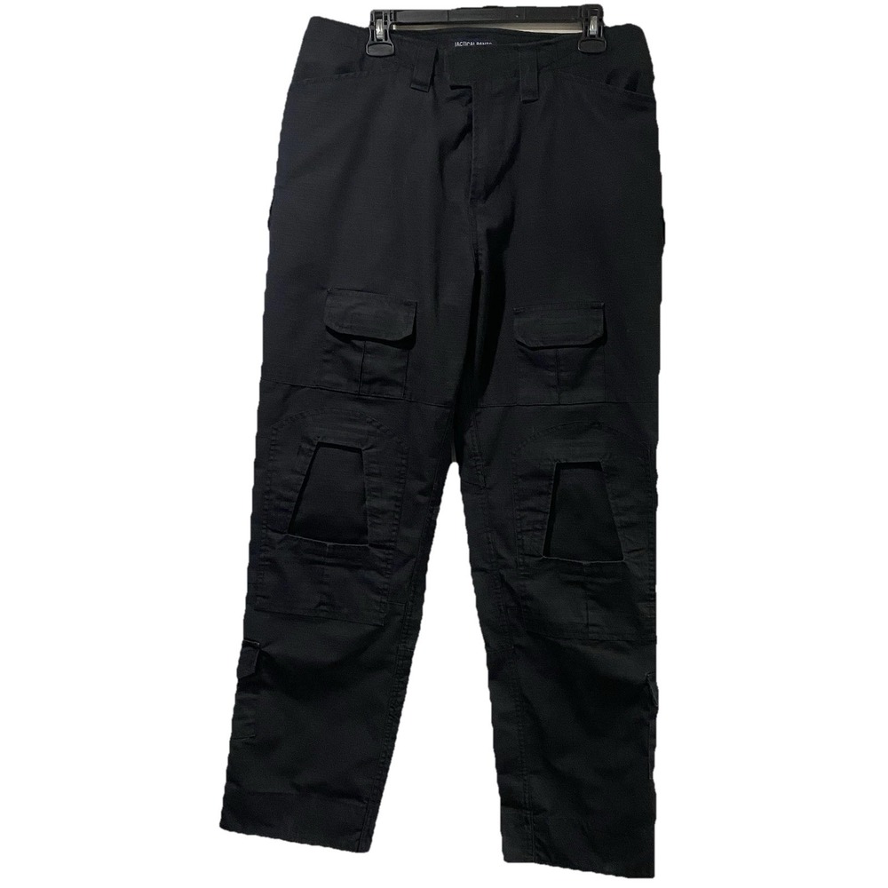 Tactical Men's Cargo Pants With Ripstop Size 34/32 Black